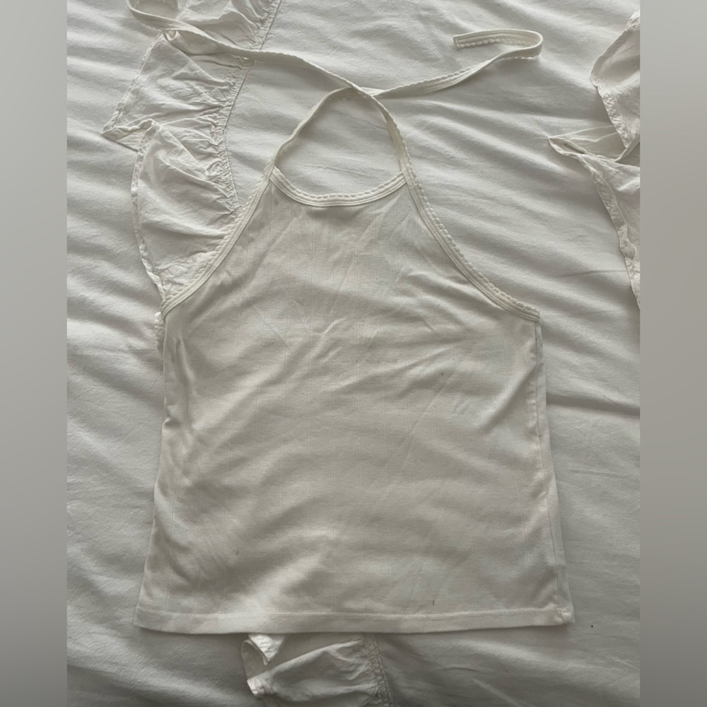 White American Eagle halter top